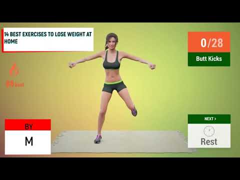 14 BEST EXERCISES TO LOSE WEIGHT AT HOME/14 საუკეთესო ვარჯიში წონის დასაკლებად სახლში